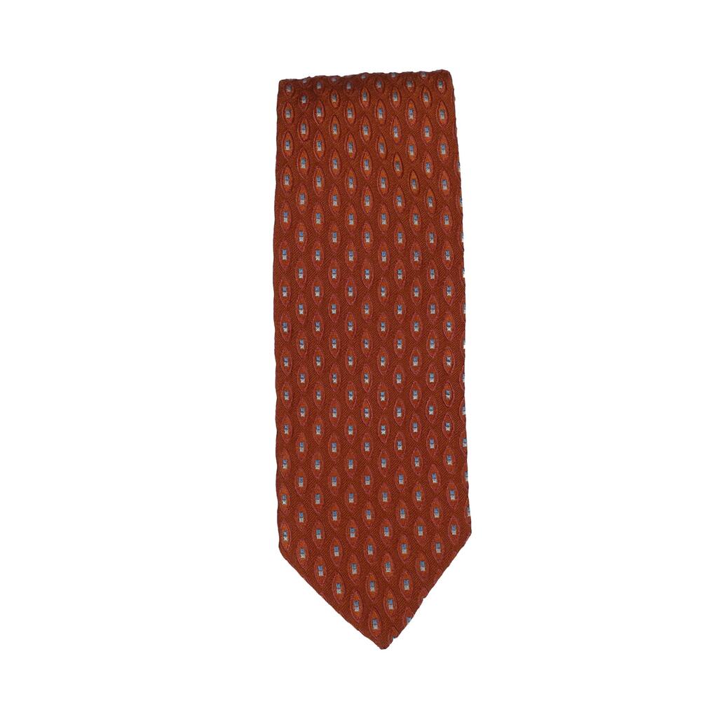 Ermenegildo Zegna Tie Geometric Men's Tie Made in Italy